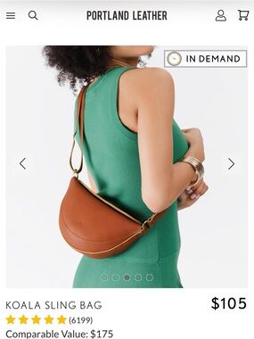 Portland Leather Honey Koala Sling - Small